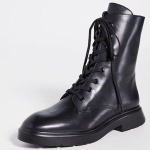 Stuart Weitzman Mckenzee Leather Combat Boot — SIZE 10